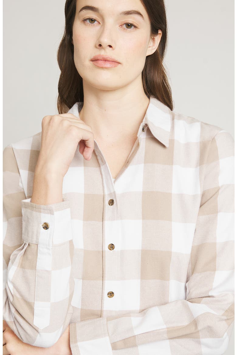Plaid Flannel Long Sleeve Shirt, Alternate, color, INCENSE