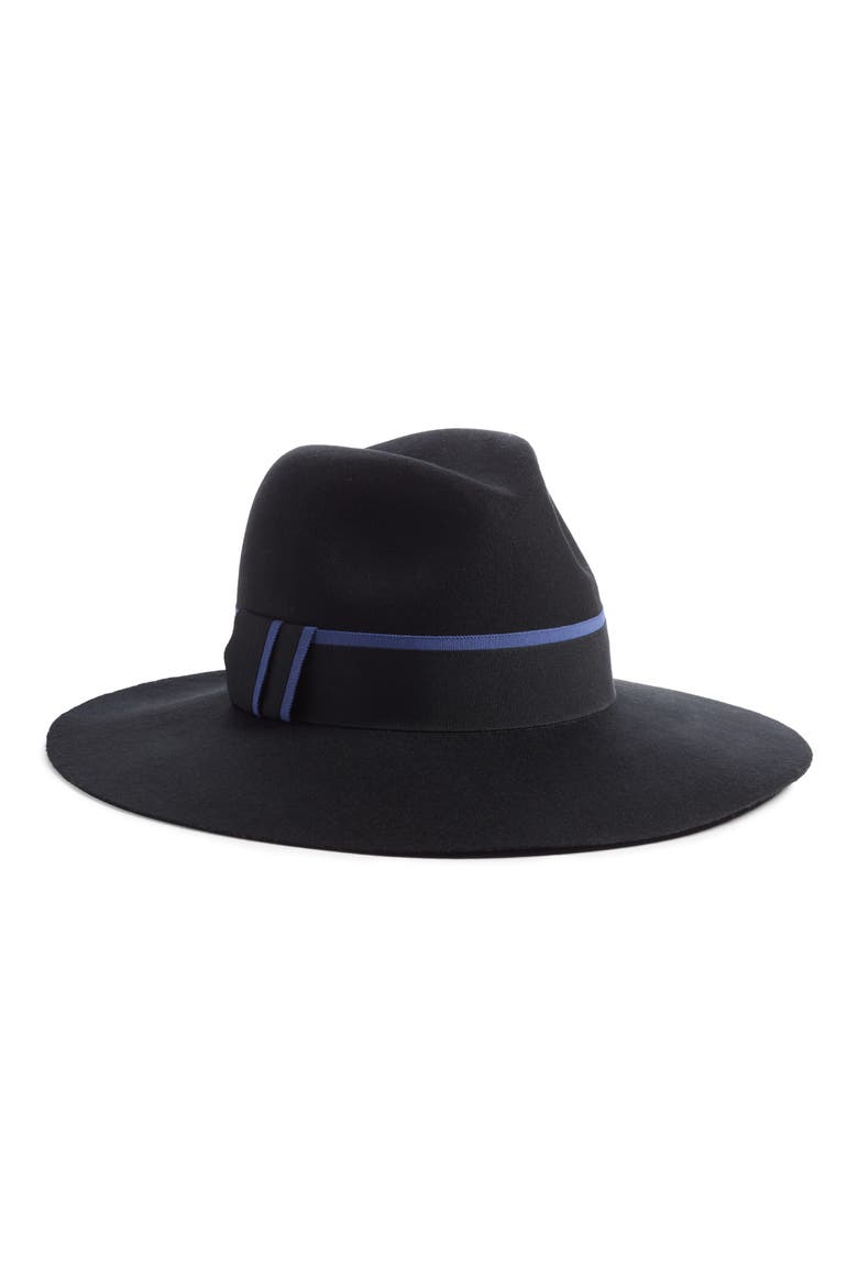Felt Panama Hat, Main, color, BLACK COMBO