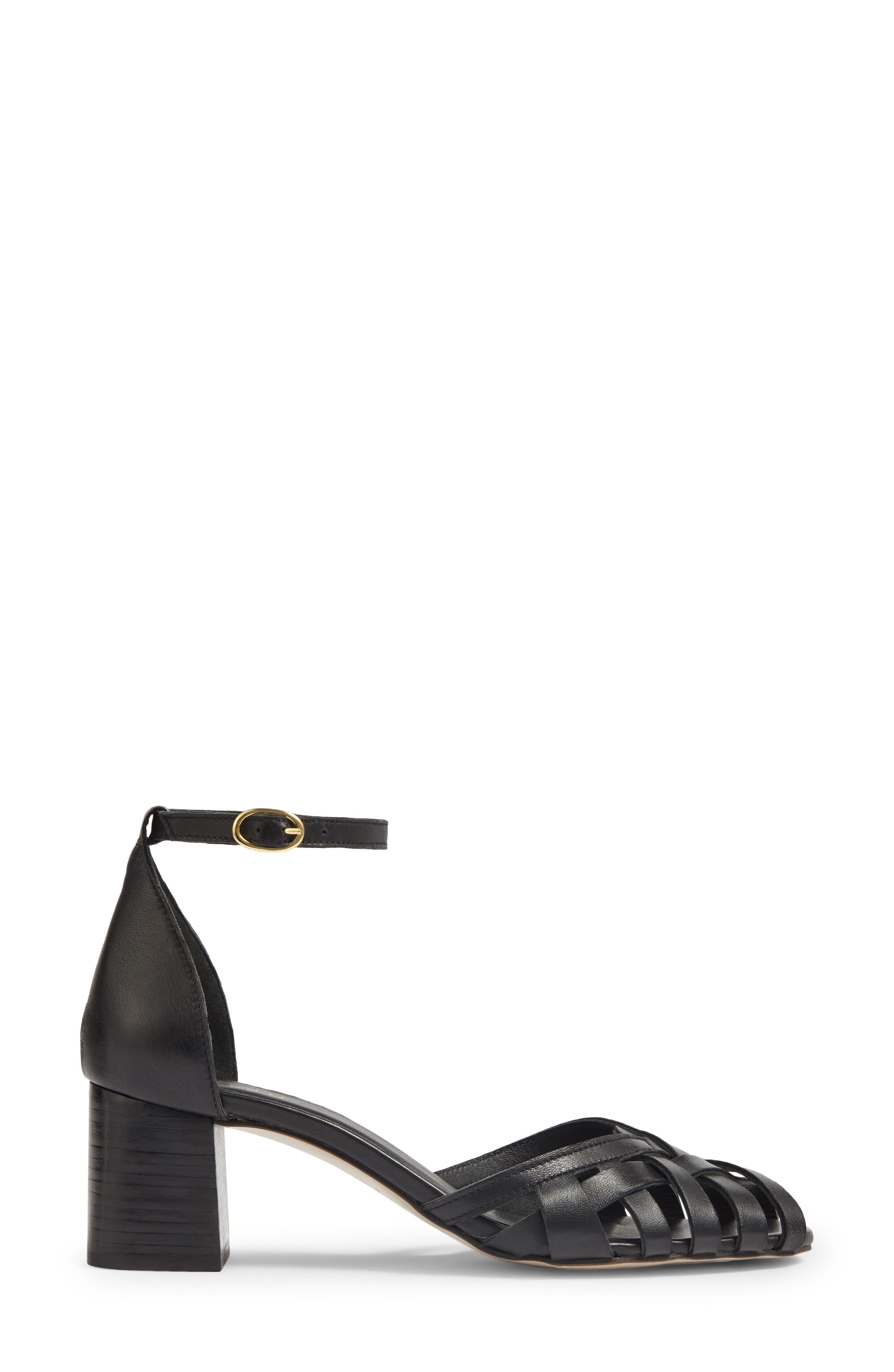 LK Bennett Noemia Ankle Strap Sandal, Alternate, color, Black