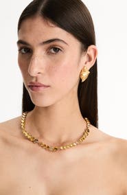 Oscar de la Renta Cascade Rhinestone Necklace