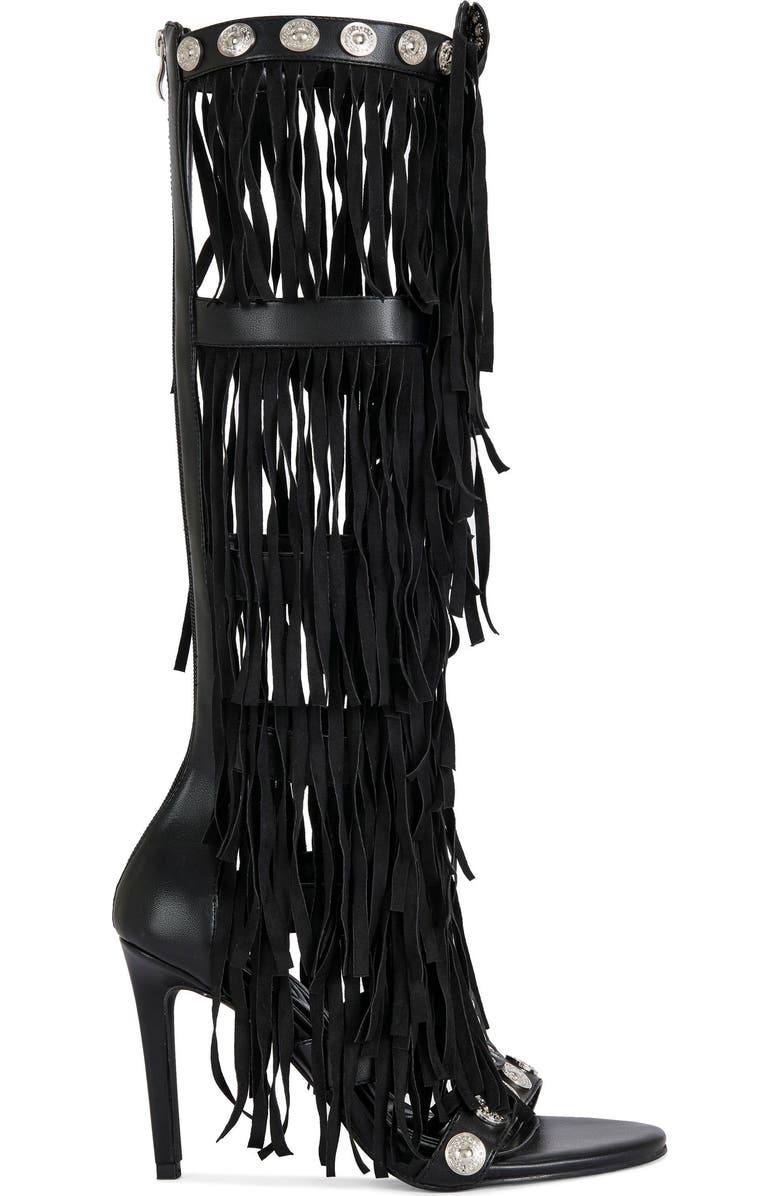 AZALEA WANG Sameya Stiletto Sandal, Main, color, Black