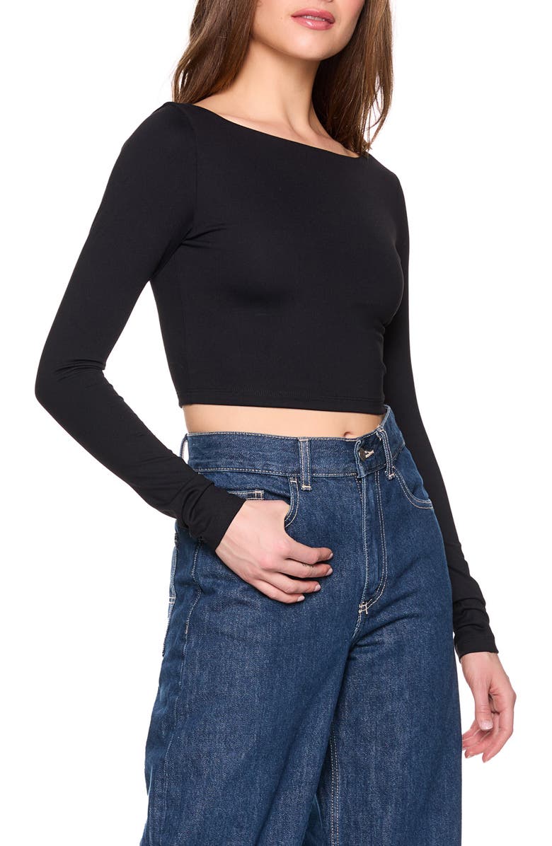 Susana Monaco Scoop Back Crop Top, Alternate, color, 