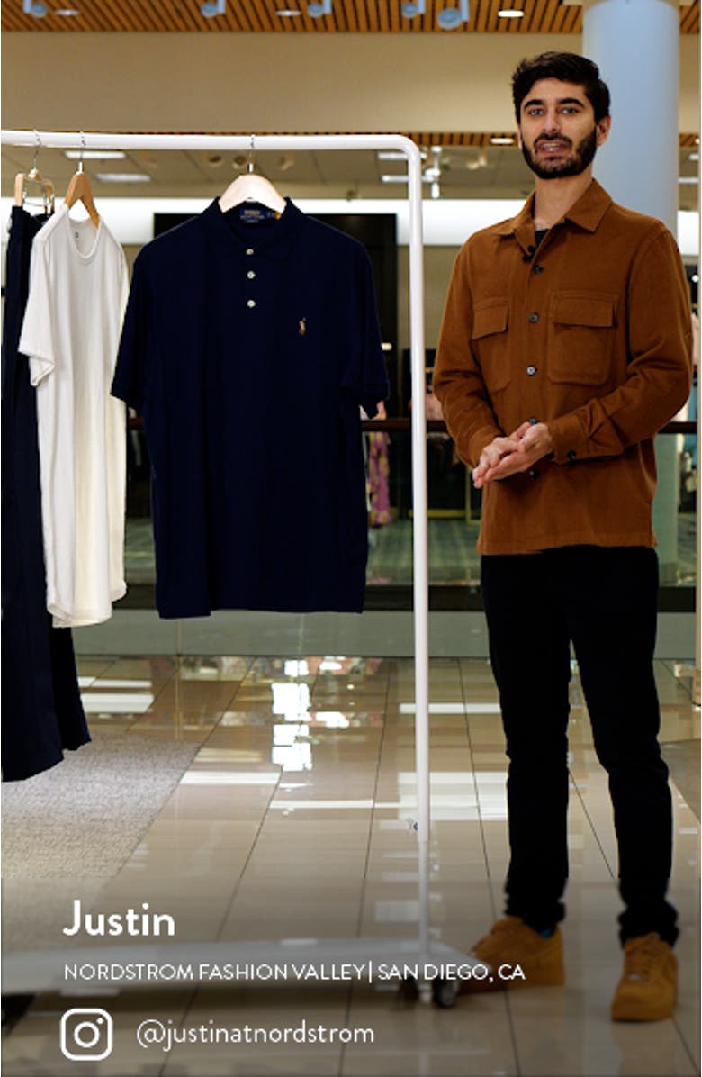 Classic Fit Soft Pima Cotton Polo Shirt, sales video thumbnail