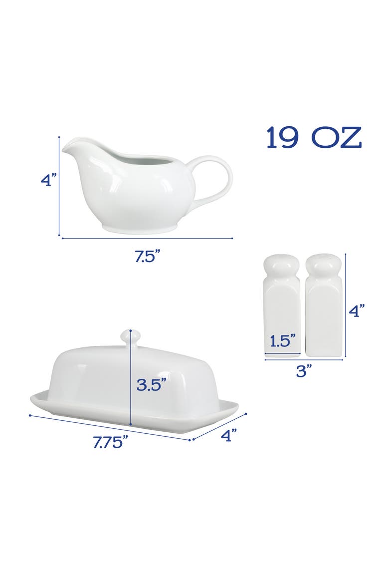 Porcelain Table Set, Alternate, color, WHITE