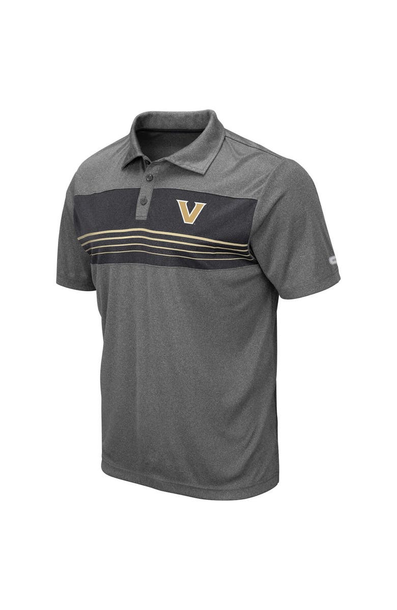 COLOSSEUM Men's Colosseum Heather Charcoal Vanderbilt Commodores Smithers Polo, Alternate, color, 