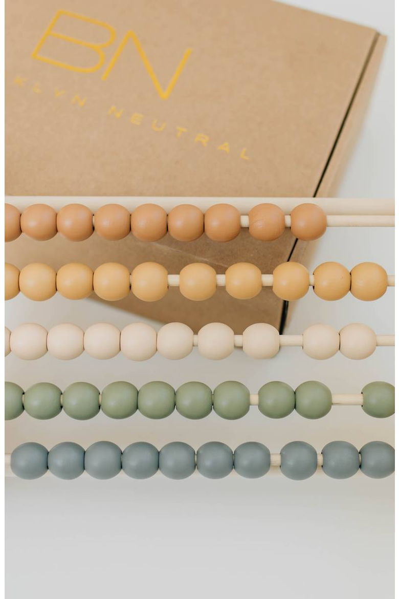 Wooden Abacus, Alternate, color, Neutral Tones