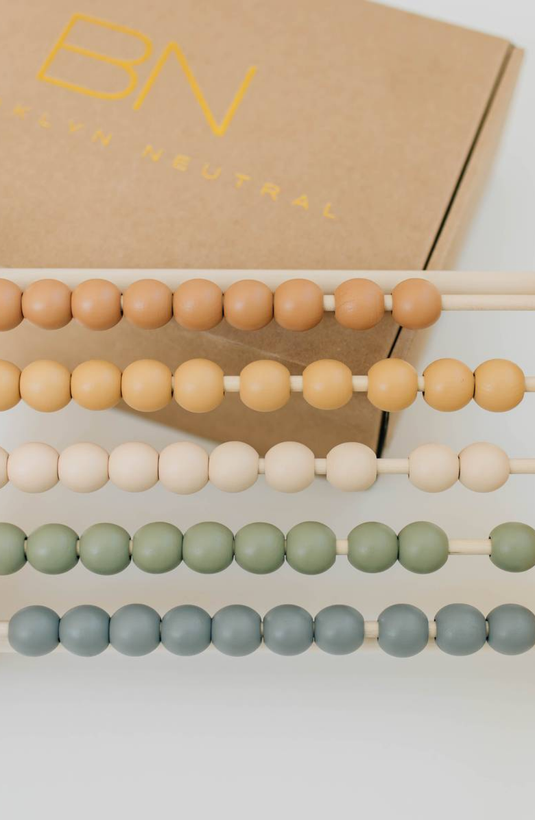 BROOKLYN NEUTRAL Wooden Abacus, Alternate, color, Neutral Tones