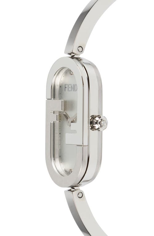 Fendi O'lock Oval Bracelet Strap Watch, 14.8mm X 28.3mm In Multi