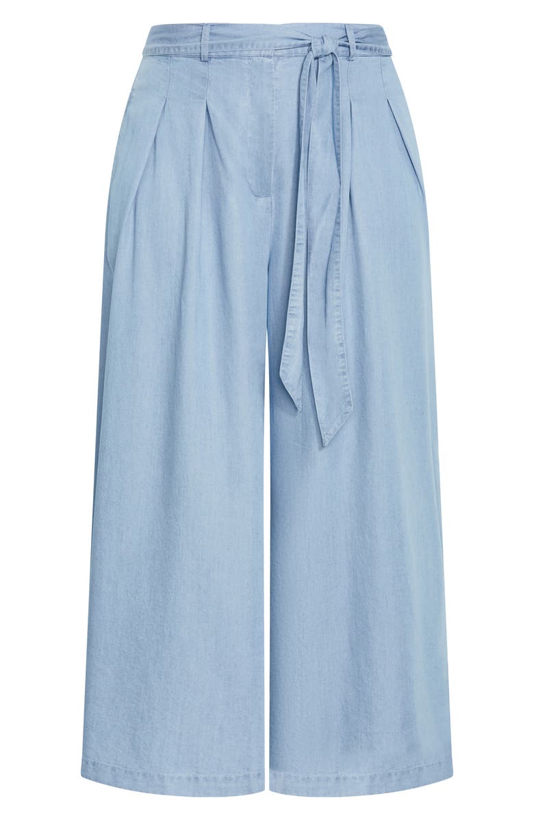 City Chic Santorini Belted Wide Leg Pants, Alternate, color, 