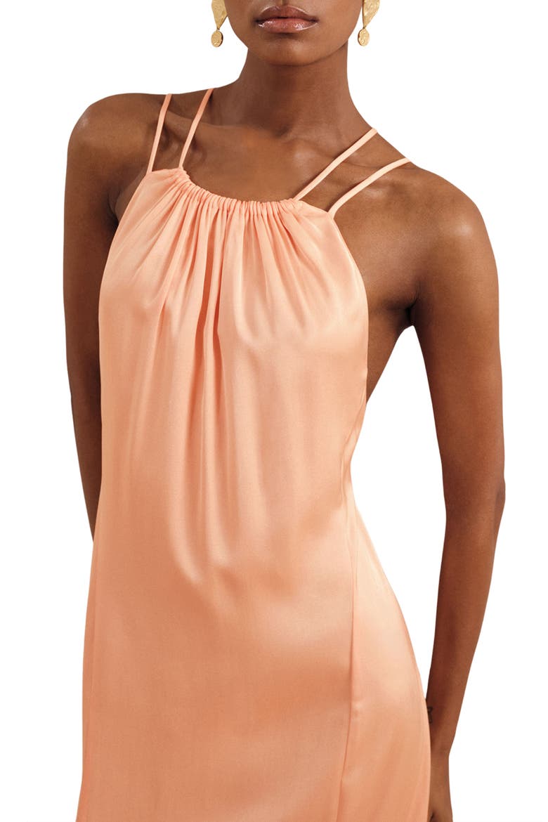 Tallie Strappy Maxi Dress, Alternate, color, PEACH
