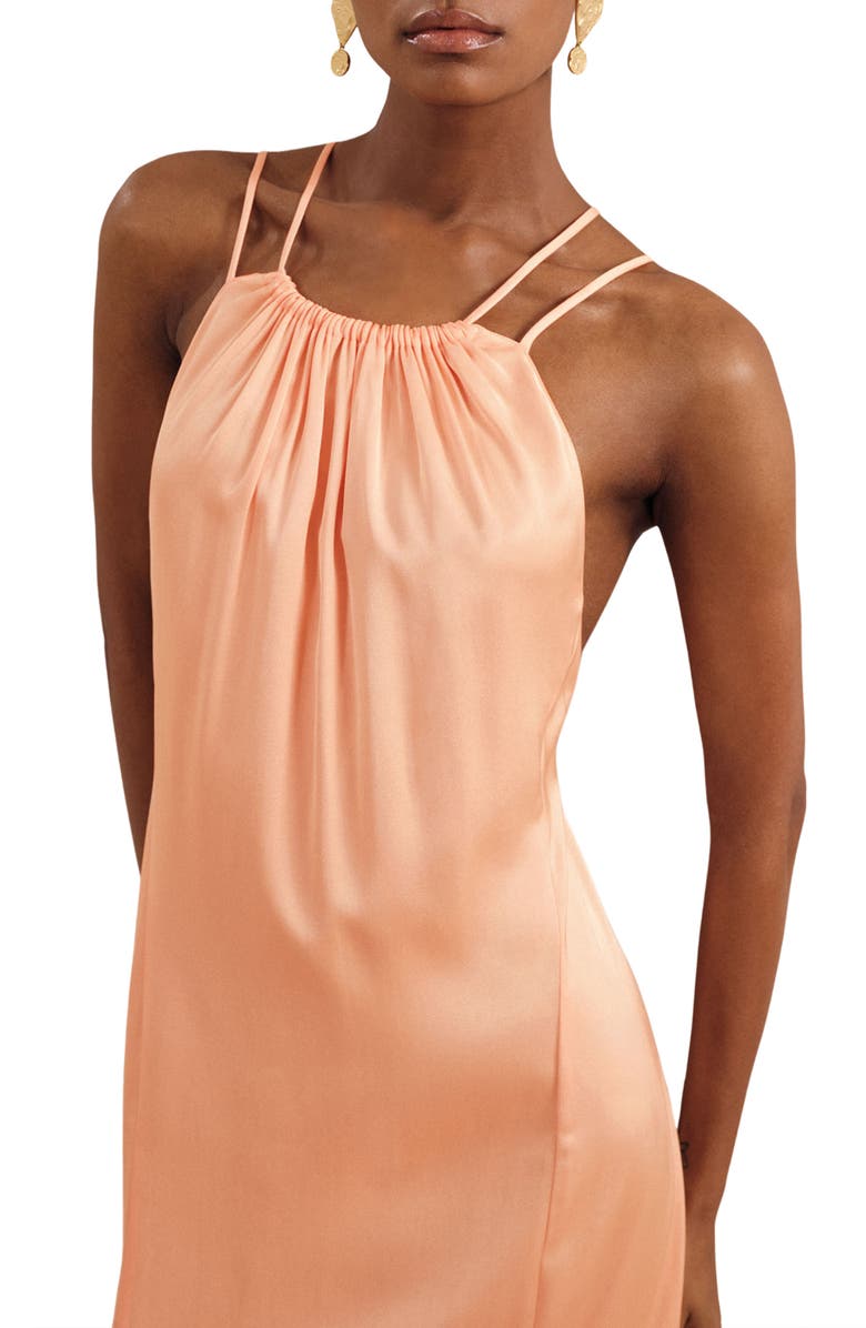 Reiss Tallie Strappy Maxi Dress, Alternate, color, Peach