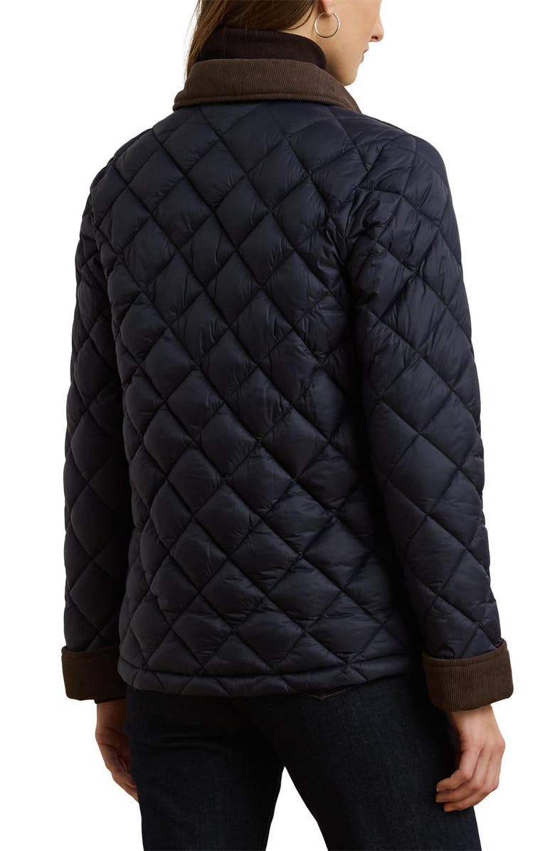 Lauren Ralph Lauren Diamond Quilted Jacket, Alternate, color, Dk Navy