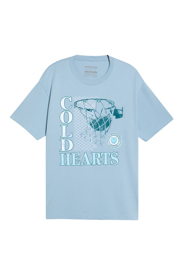 Cold Hearts Basketball Graphic Tee, Main, color, LIGHT BLUE