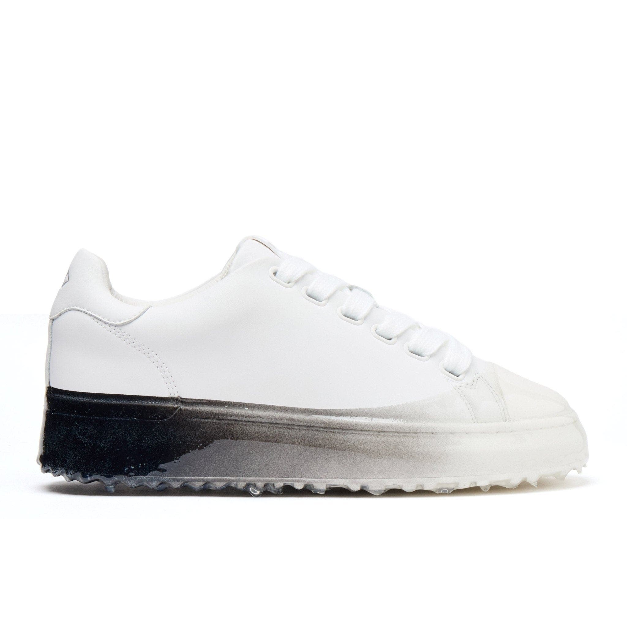 MALLET Grftr Ltc Dip Sneakers, Main, color, White / Black