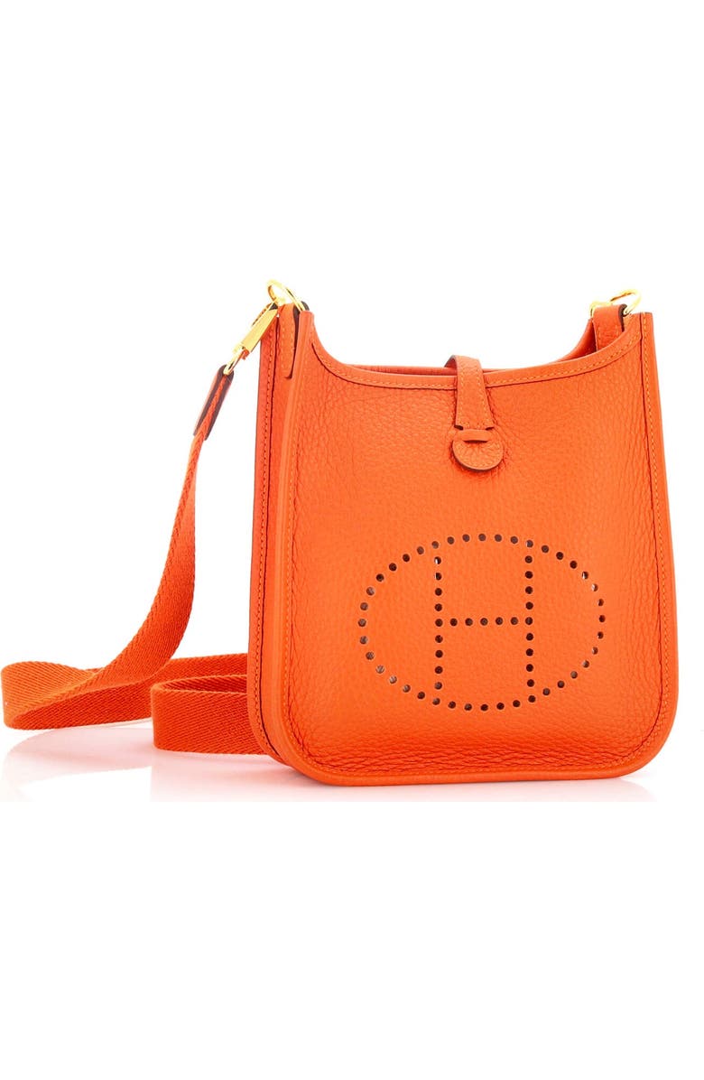 Pre-Owned Hermes Evelyne Bag Gen III Clemence TPM, Alternate, color, Orange Minium