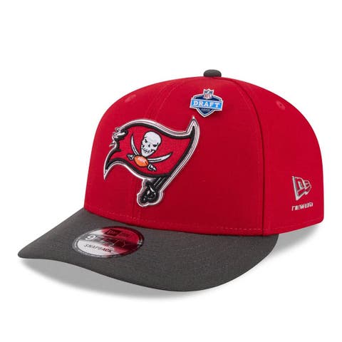 Men's New Era  Red/Pewter Tampa Bay Buccaneers 2026 NFL Draft On Stage Pre-Curved 9FIFTY Snapback Hat