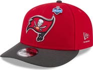 New Era Men's New Era Red/Pewter Tampa Bay Buccaneers 2026 NFL Draft On Stage Pre-Curved 9FIFTY Snapback Hat