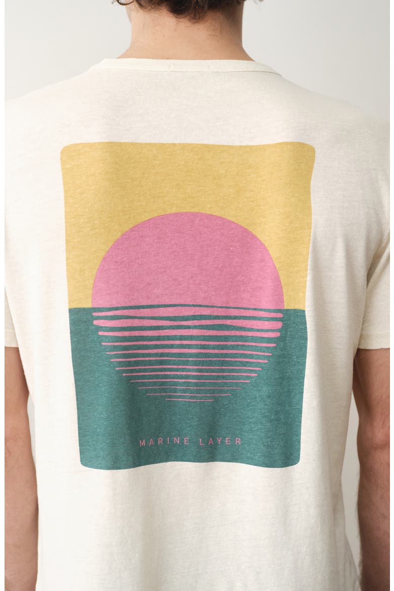 Relaxed Fit Hemp & Cotton Graphic T-Shirt, Alternate, color, WHITECAP