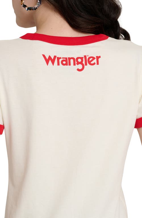 Wrangler X Stranger Things Upside Down Graphic T-shirt In White