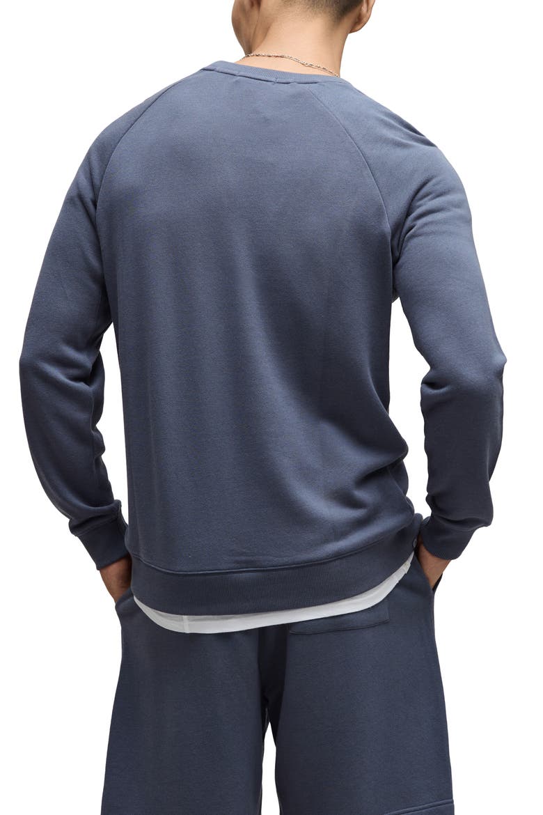 Crewneck French Terry Sweatshirt, Alternate, color, COSMIC BLUE