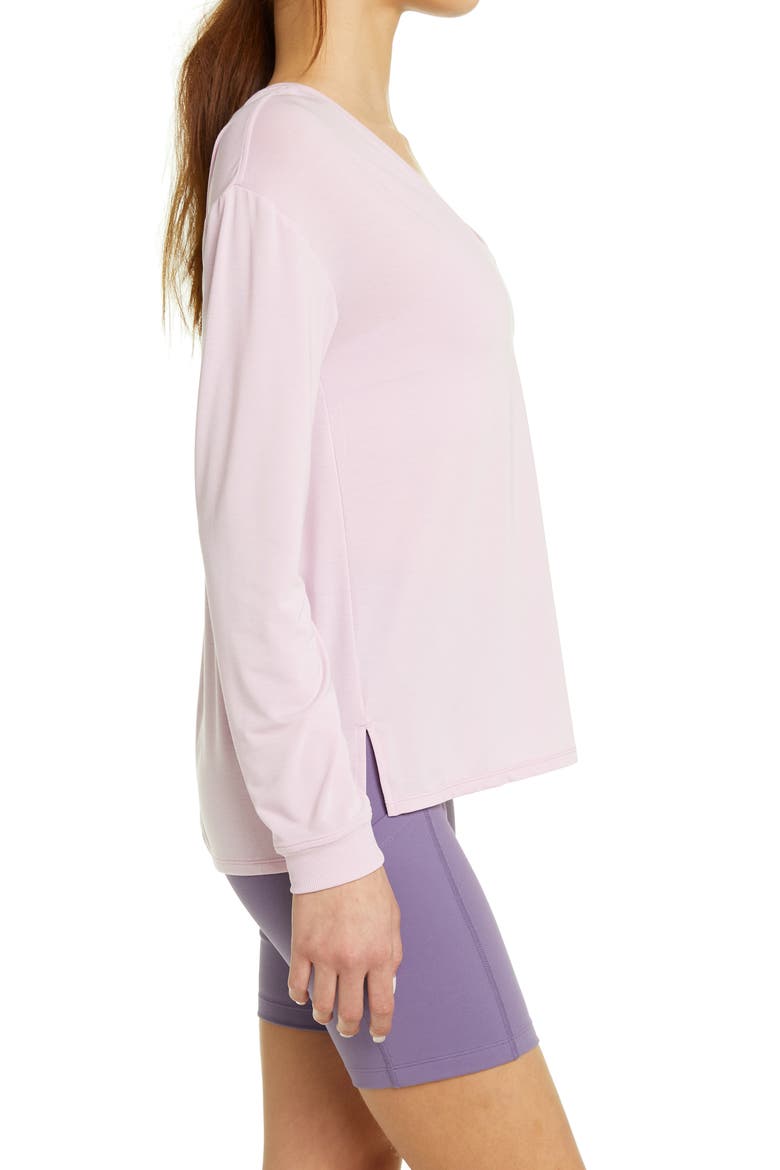 Ava Long Sleeve Top, Alternate, color, PURPLE FRAGRANT