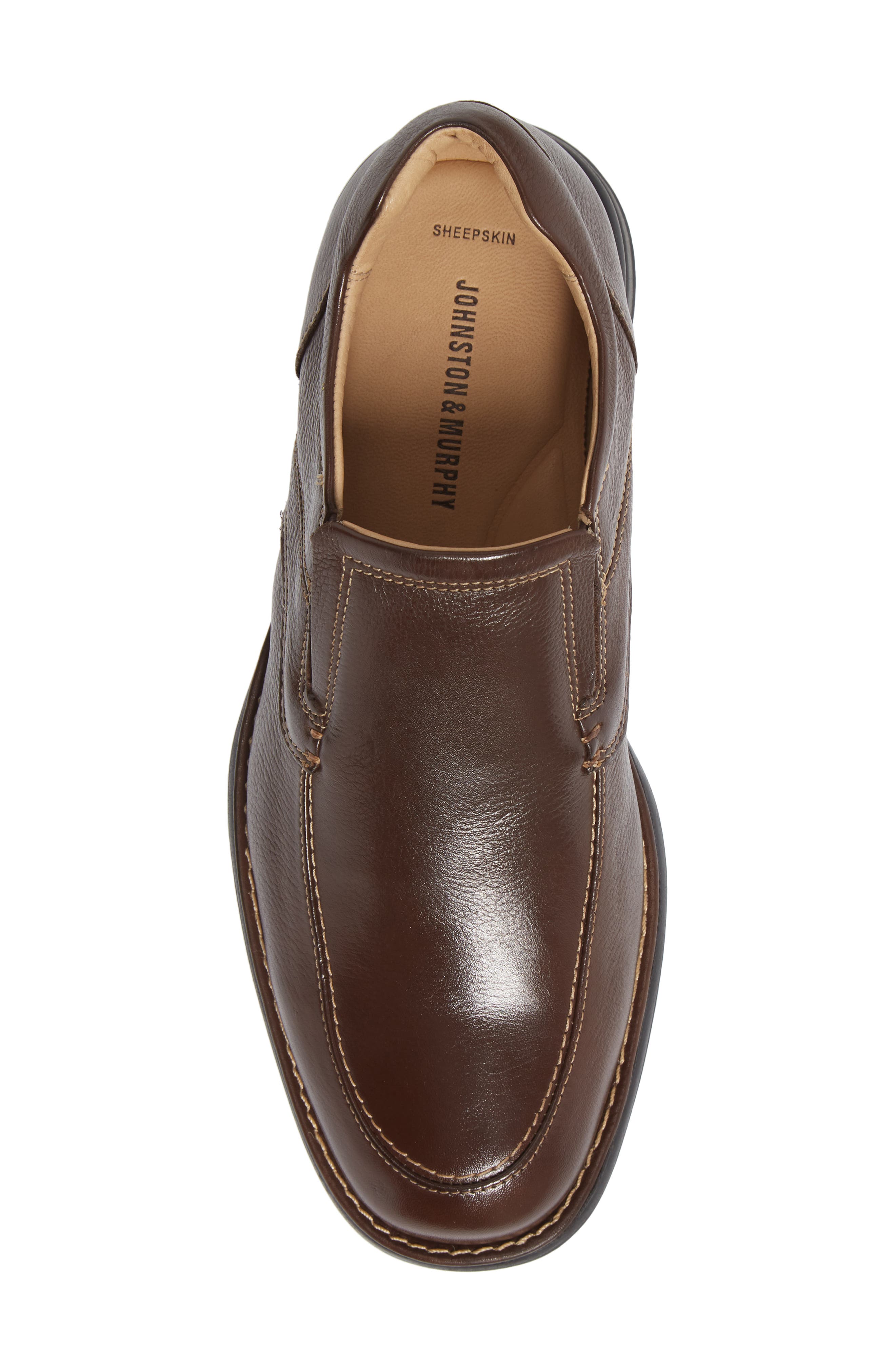 Shuler Moc Toe Slip-On, Alternate, color, BROWN