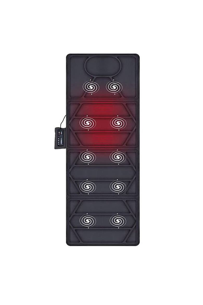 Massage Mat with Soothing Heat, Alternate, color, Black
