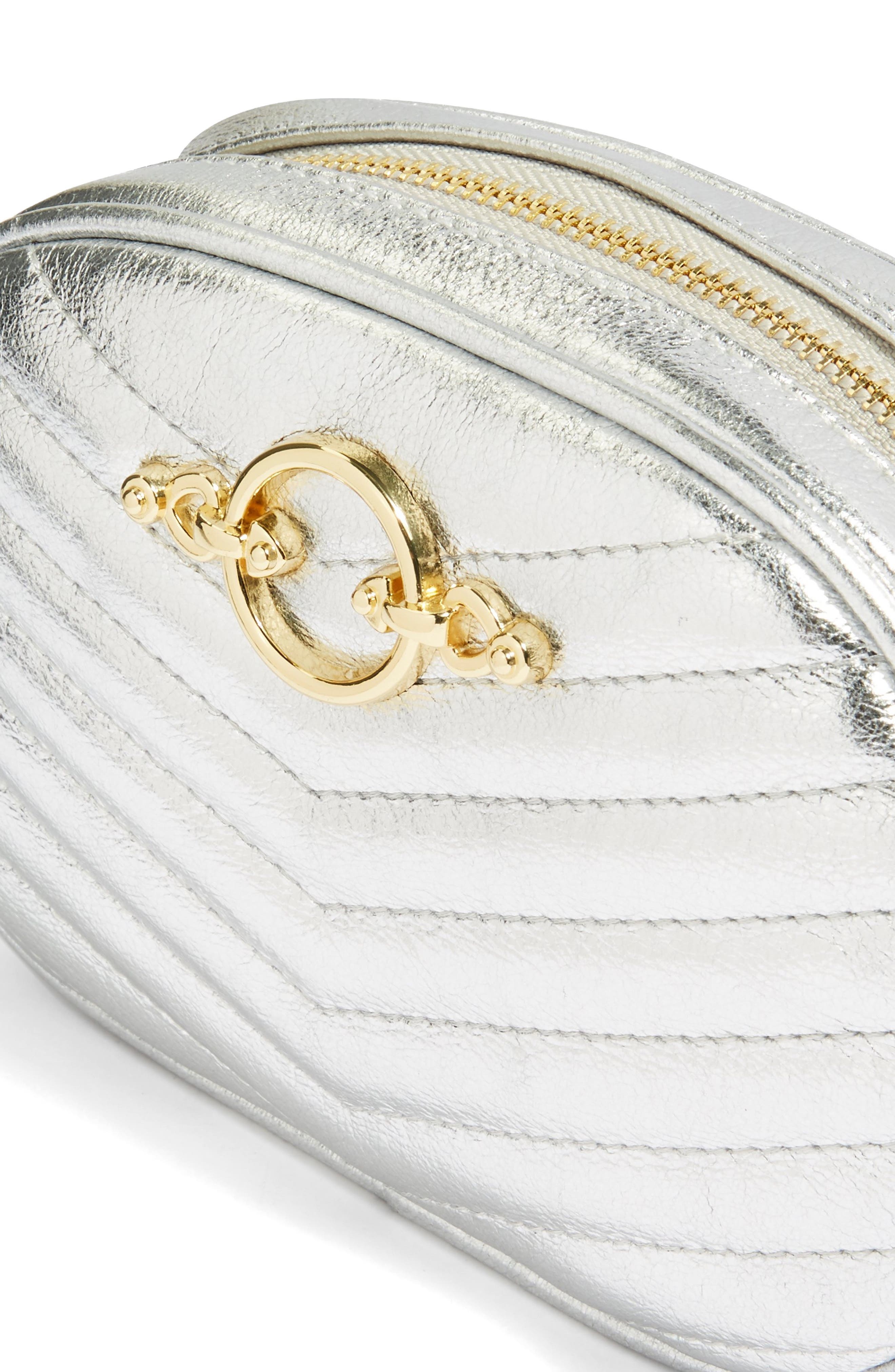 Queenie Quilted Bumbag, Alternate, color, SILVER MULTI
