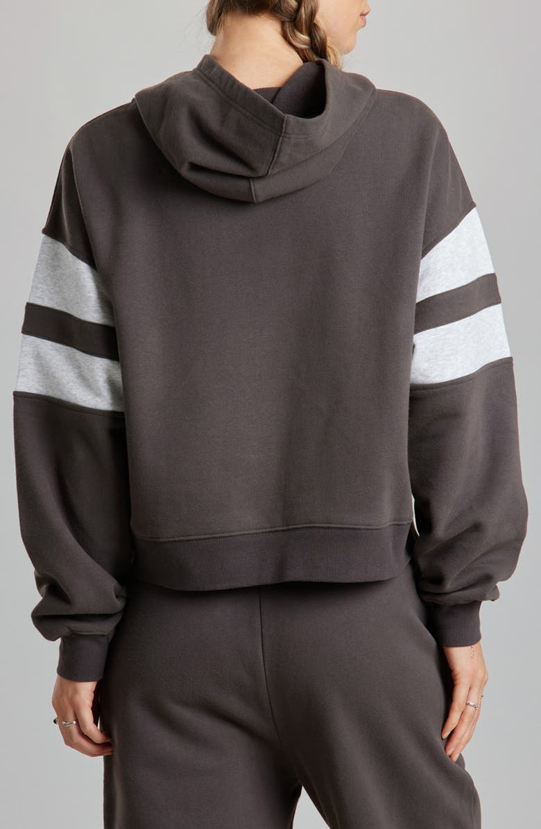 UNIONBAY Heath Stripe Hoodie, Alternate, color, Dark Galaxy Grey