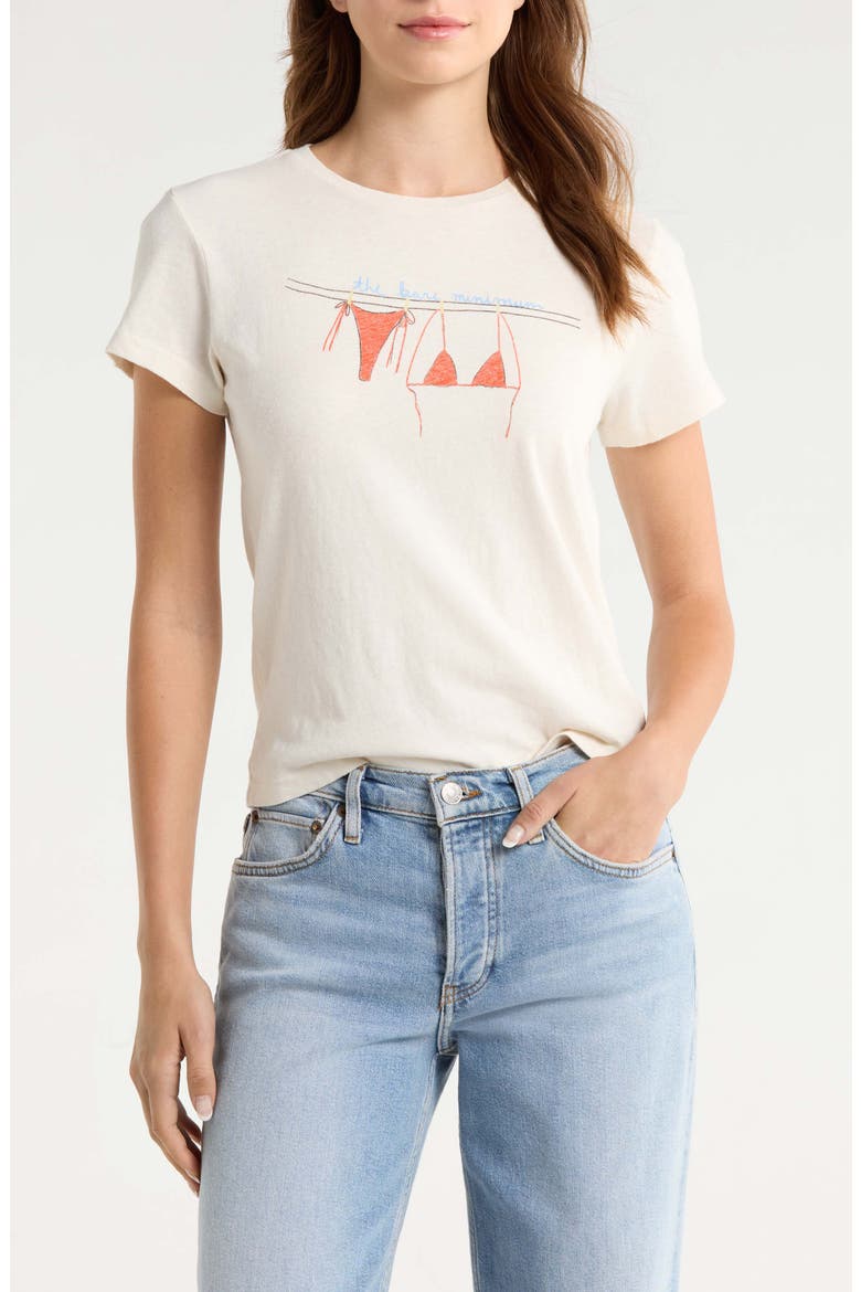 Bare Minimum Graphic Cotton T-Shirt, Main, color, VINTAGEWHITE