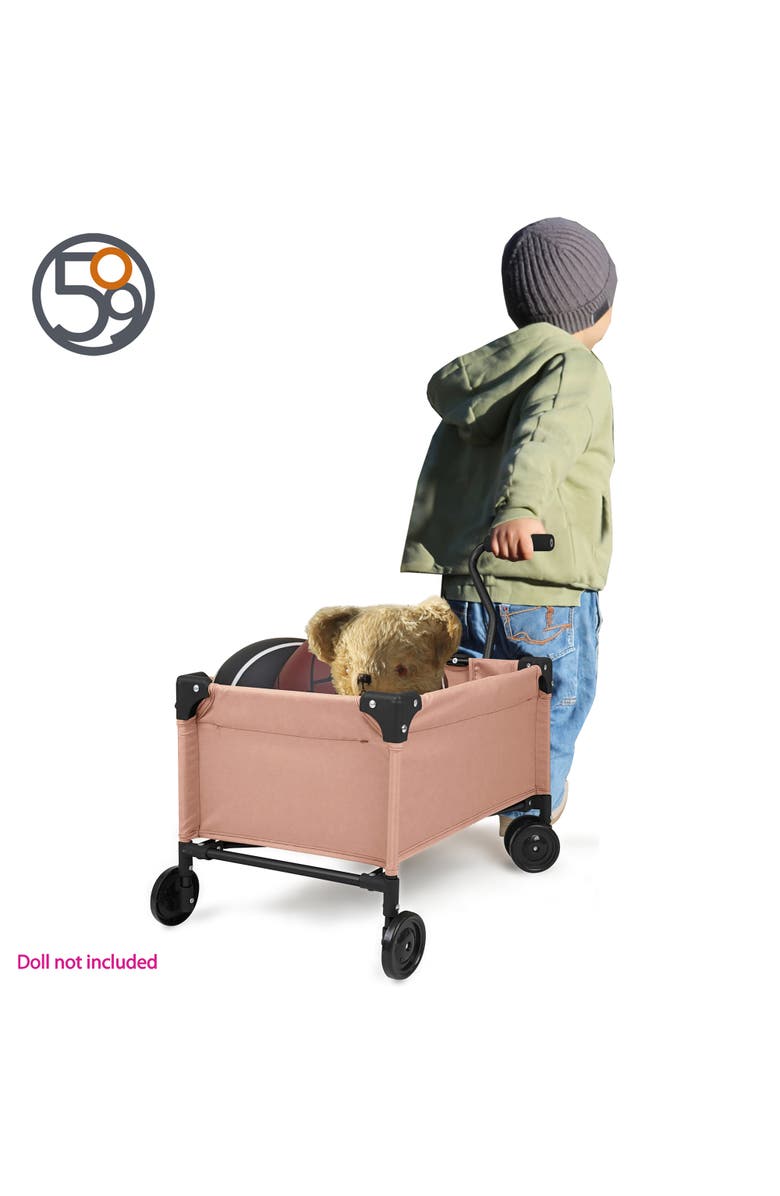 509 Crew Little Wagon Folding Pull Along Cart, Alternate, color, Pink