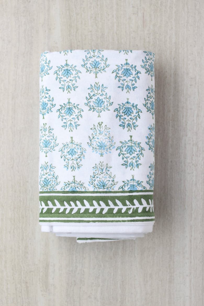 Lotus Table Runner, Alternate, color, Sage - 18x90"