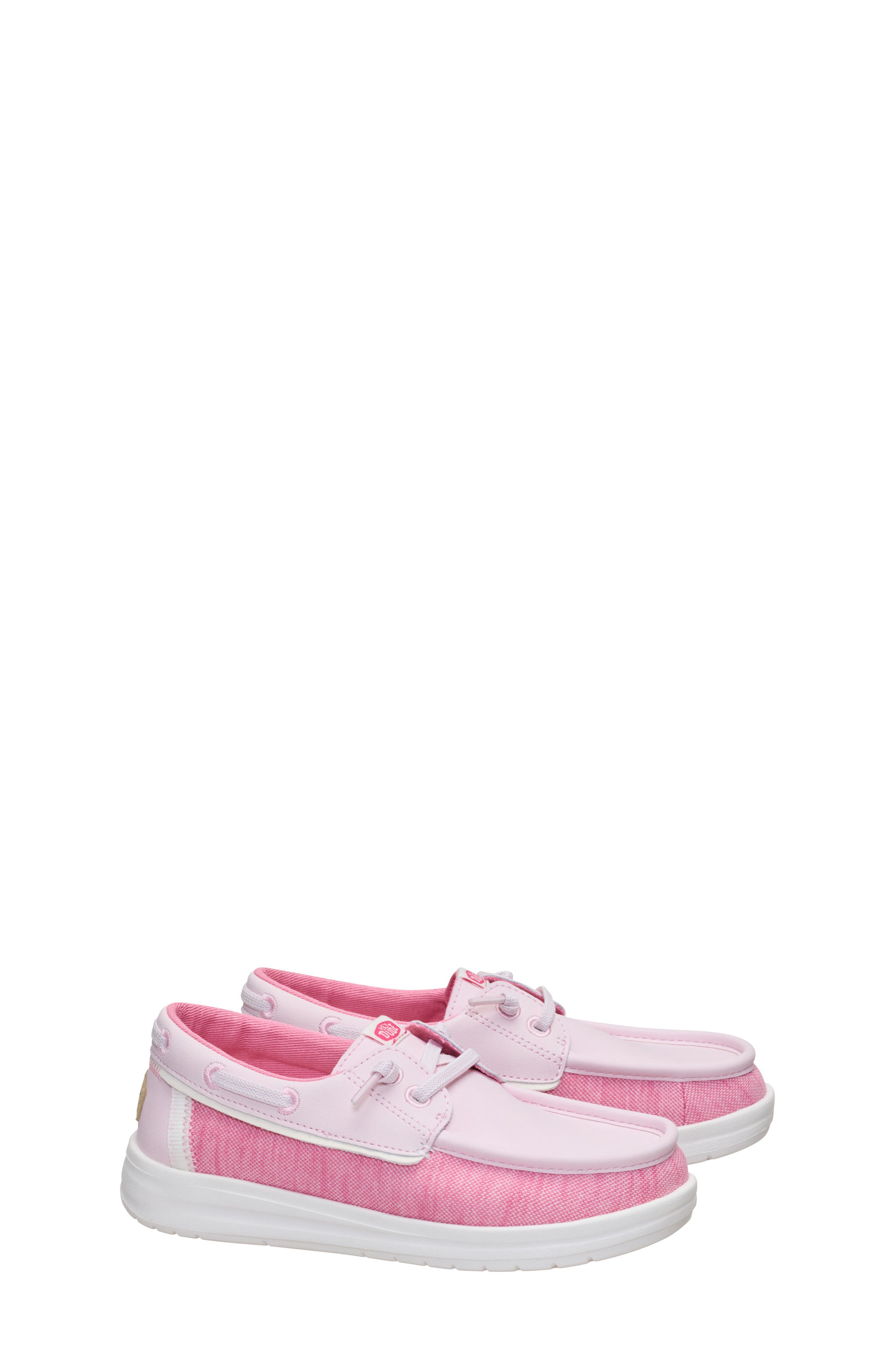 Kids' Wells Slip On Boat Shoe, Alternate, color, PINK