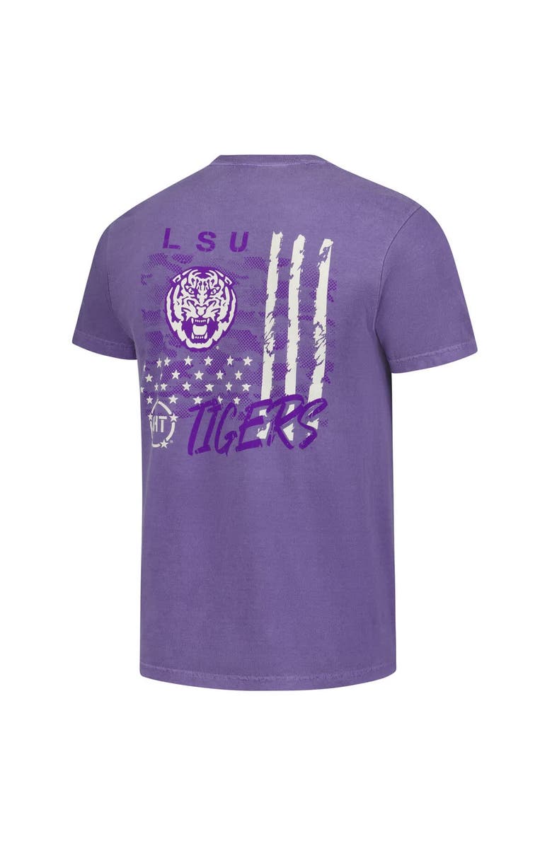 IMAGE ONE Men's Purple LSU Tigers Comfort Colors OHT Camo Overlay T-Shirt, Alternate, color, Purple