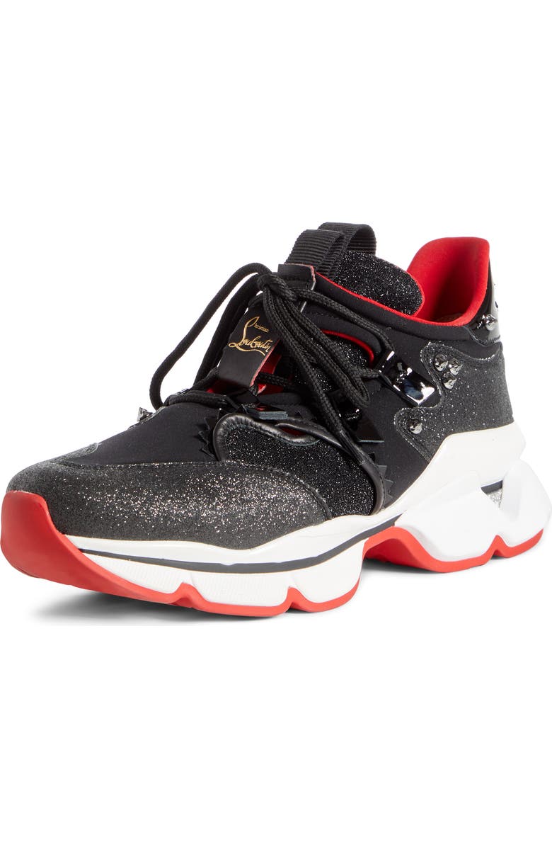 Christian Louboutin Red Runner Sneaker, Main, color,