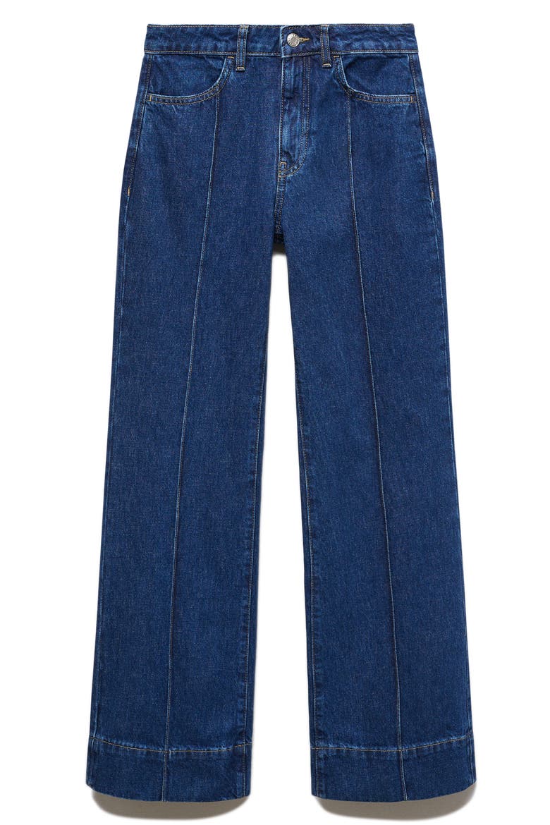 Laila High Waist Pintuck Jeans, Alternate, color, OPEN BLUE