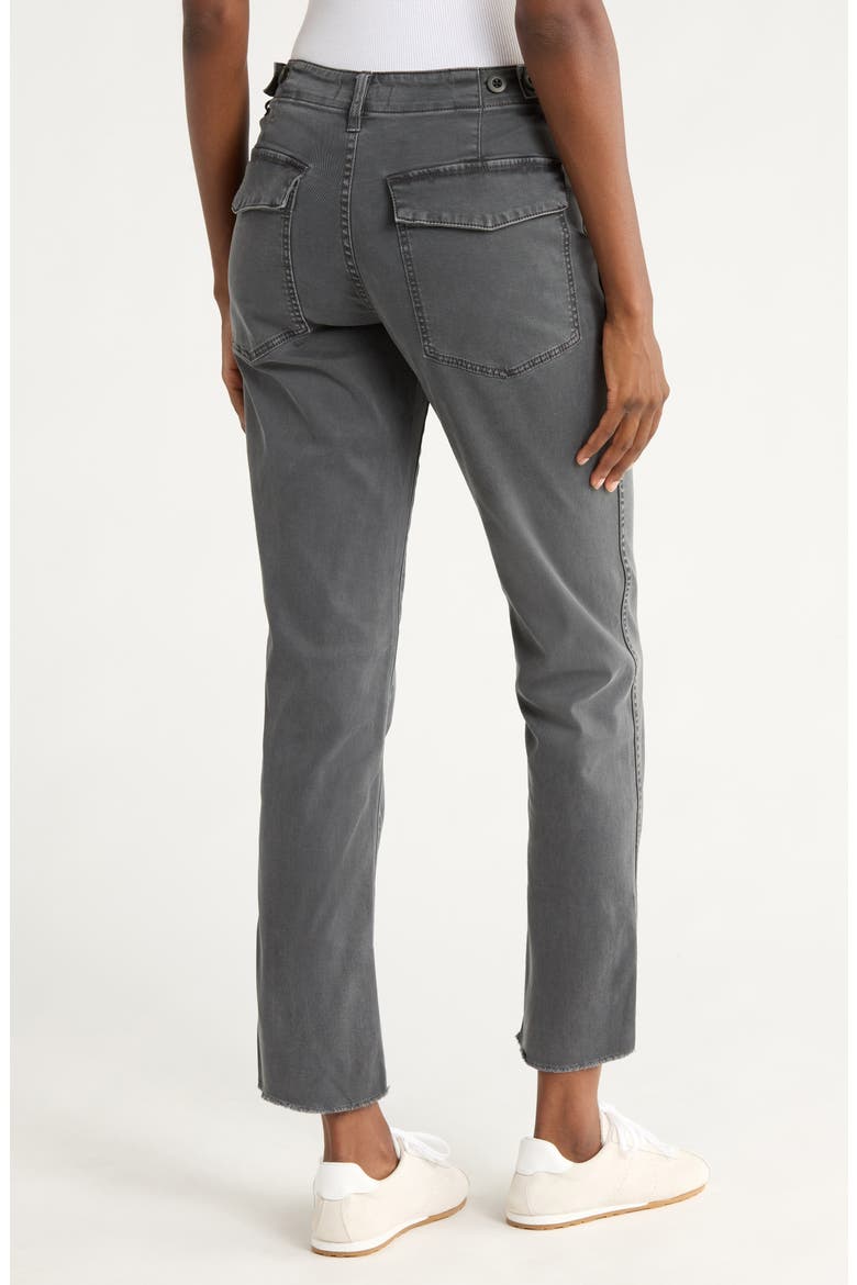 Garment Dyed Slim Straight Leg Utility Pants, Alternate, color, DARK PAVEMENT