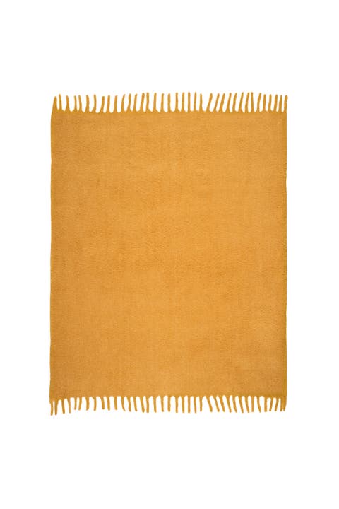 Ropar Fringed Acrylic Wool Throw 55X71 In