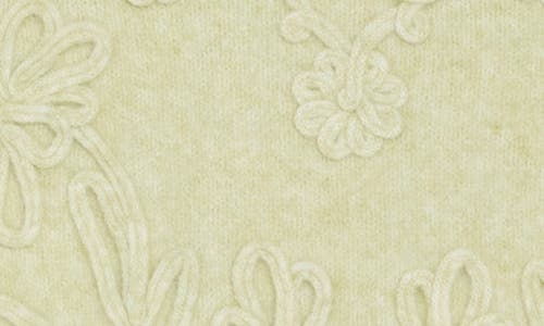 Elie Elie Tahari Floral Embroidered Crewneck Sweater In Green