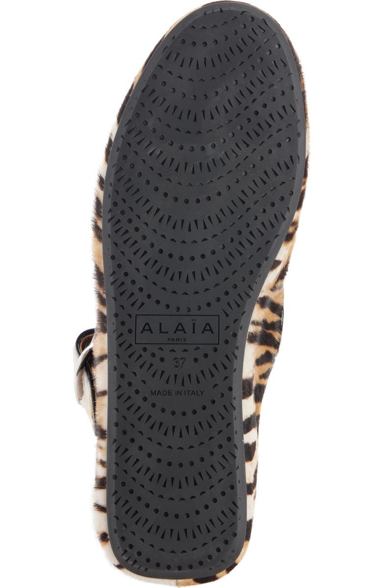 Alaïa Crisscross Ballet Flat, Alternate, color, Naturel