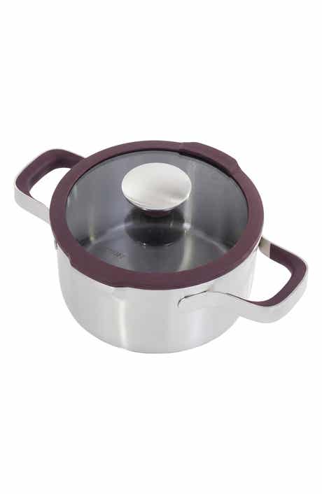 Elements 18/10 Stainless Steel 1.5-Quart Saucepan & Glass Lid