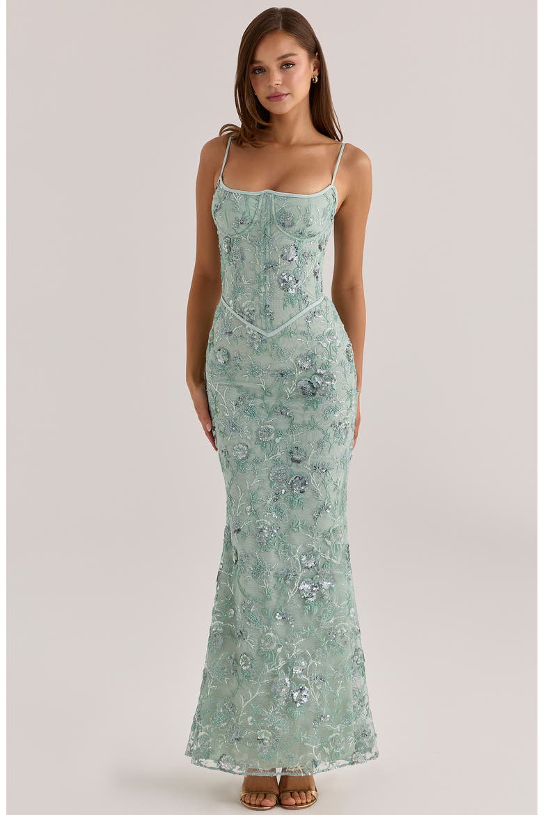 halter neck cold shoulder dress MNM Couture F02864 A-Line Halter Neck Cold-Shoulder Dress