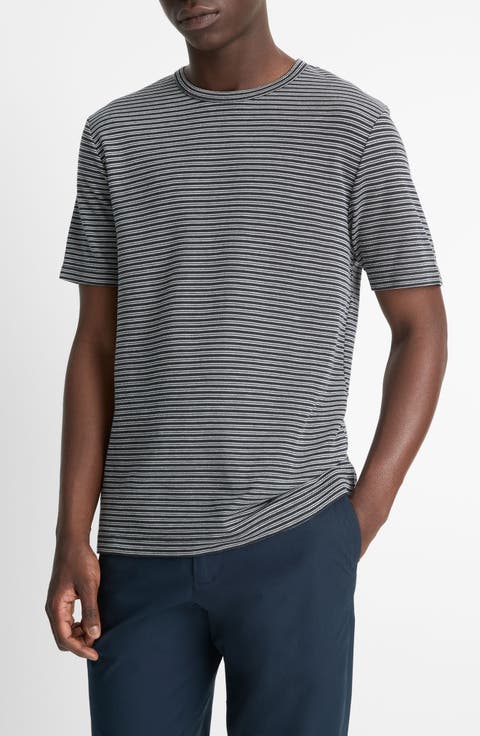 Stripe Pima Cotton Piqué T-Shirt