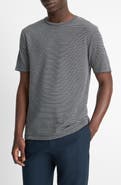 Vince Stripe Pima Cotton Piqué T-Shirt