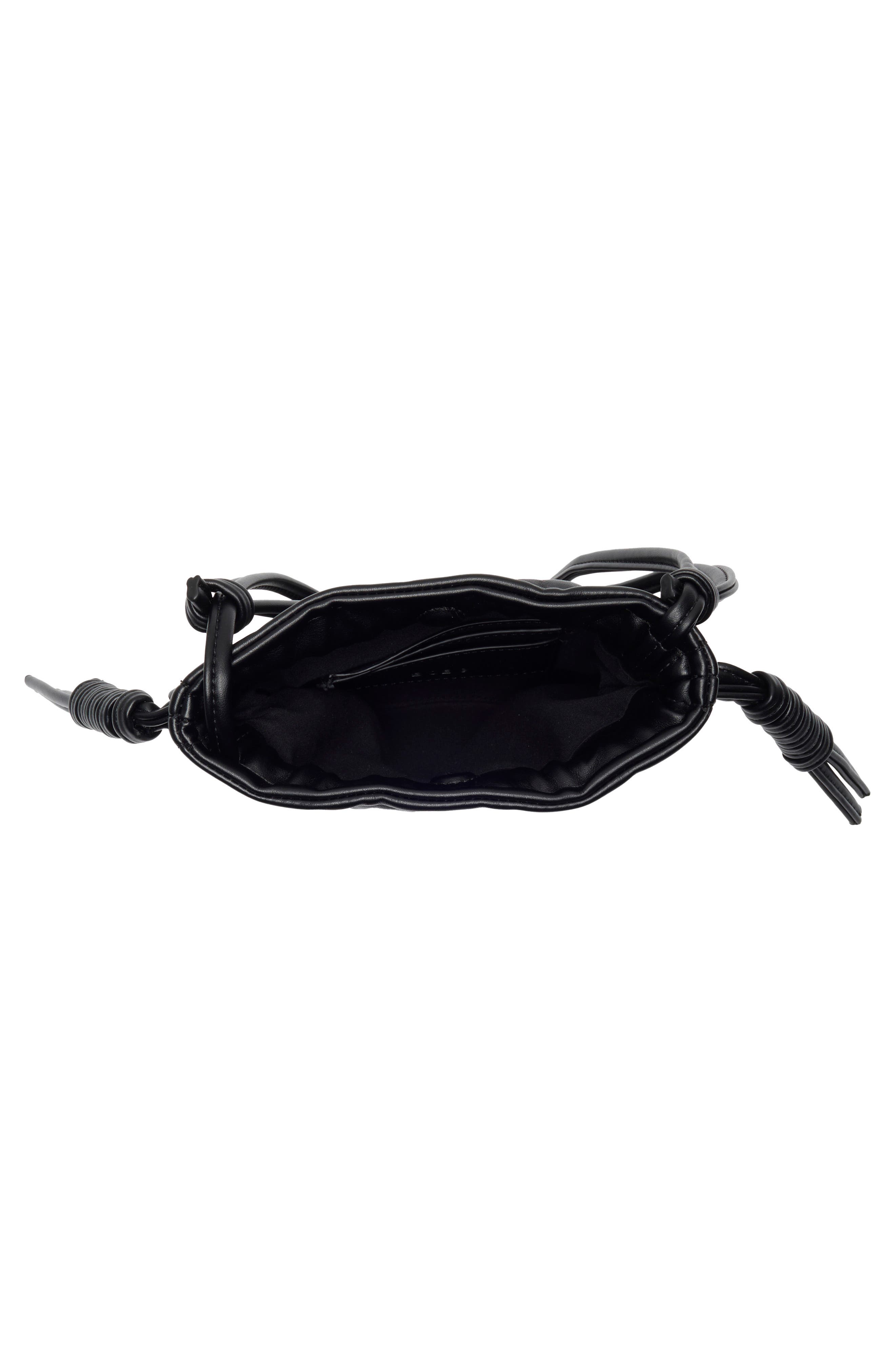 BCBG Drawstring Crossbody, Alternate, color, Black