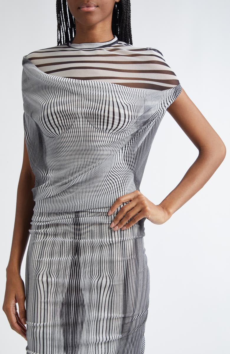 Jean Paul Gaultier The Long Draped Body Morphing Dress, Alternate, color, 