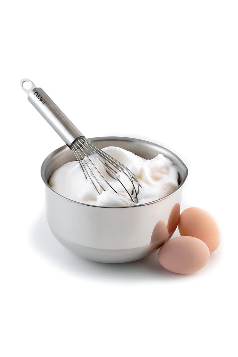 8 Inch Stainless Steel Balloon Whisk Ball Solid Handle, Alternate, color, Silver