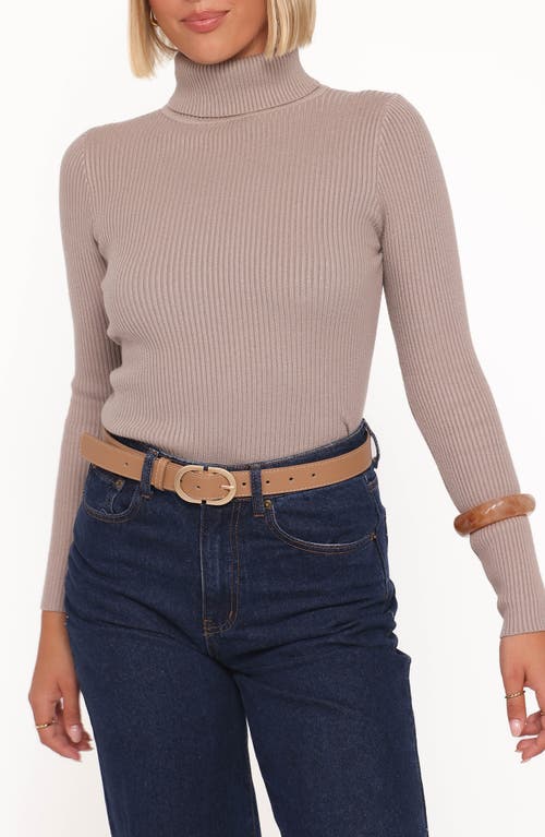 Petal And Pup Petal & Pup Cecil Turtleneck Rib Sweater In Neutral