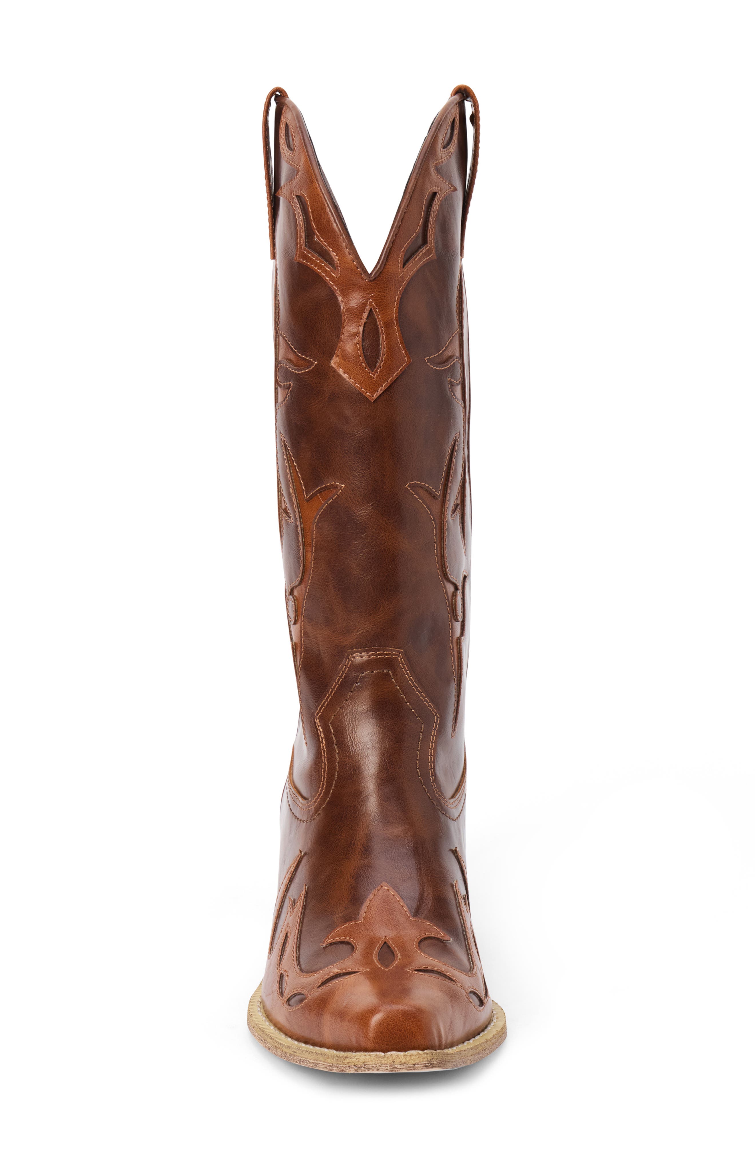 Wylie Western Boot, Alternate, color, BROWN/ SADDLE