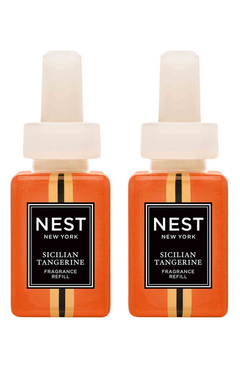 NEST New York x Pura Home Fragrance Diffuser Refill Duo, Main, color, Sicilian Tangerine